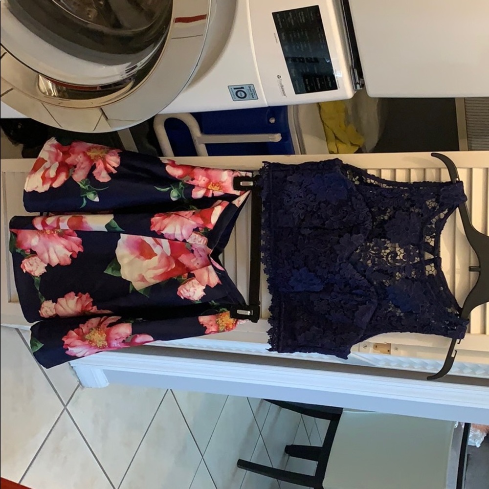2 Piece Floral Dress
